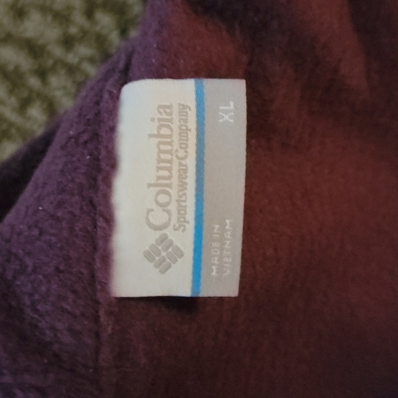 Columbia Cozy Fleece Vest Size X Large Purple - Picture 2 of 5